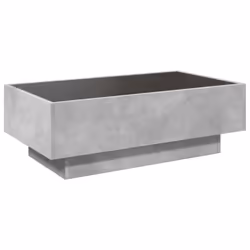 vidaXL Side Table with LED Hallway Tea End Table Sofa Table Engineered Wood - concrete grey, 90 x 50 x 30 cm - Additional view 7