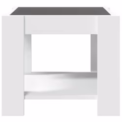 vidaXL Coffee Table with LED Hallway Tea End Table Side Table Engineered Wood - white, 53 x 53 x 45 cm - Additional view 5