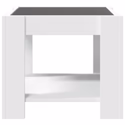 vidaXL Coffee Table with LED Hallway Tea End Table Side Table Engineered Wood - white, 53 x 53 x 45 cm - Additional view 6