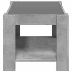 vidaXL Coffee Table with LED Hallway Tea End Table Side Table Engineered Wood - concrete grey, 73 x 53 x 45 cm - Additional view 6