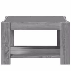 vidaXL Coffee Table with LED Hallway Tea End Table Side Table Engineered Wood - grey sonoma, 73 x 53 x 45 cm - Additional view 5