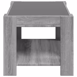 vidaXL Coffee Table with LED Hallway Tea End Table Side Table Engineered Wood - grey sonoma, 73 x 53 x 45 cm - Additional view 6