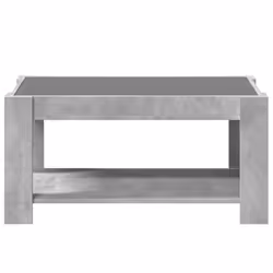 vidaXL Coffee Table with LED Hallway Tea End Table Side Table Engineered Wood - concrete grey, 93 x 53 x 45 cm - Additional view 5