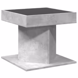vidaXL Coffee Table with LED End Table Side Table Sonoma Oak Engineered Wood - concrete grey - Additional view 7