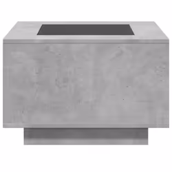 vidaXL Coffee Table with LED Hallway End Table Side Table Engineered Wood - concrete grey, 60 x 60 x 40 cm - Additional view 5