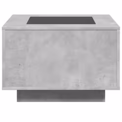 vidaXL Coffee Table with LED Hallway End Table Side Table Engineered Wood - concrete grey, 60 x 60 x 40 cm - Additional view 6