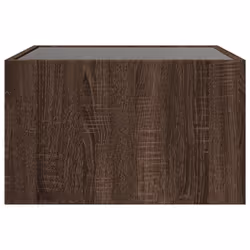 vidaXL Coffee Table with Infinity LED Hall Tea End Table Side Table Sonoma Oak - brown oak, 50 x 50 x 30 cm - Additional view 6