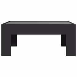 vidaXL Coffee Table with Infinity LED Hall Tea End Table Side Table Sonoma Oak - black, 70 x 50 x 30 cm - Additional view 5