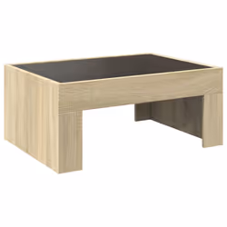 vidaXL Coffee Table with Infinity LED Hall Tea End Table Side Table Sonoma Oak - sonoma oak, 70 x 50 x 30 cm - Additional view 7