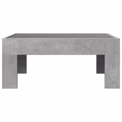 vidaXL Coffee Table with Infinity LED Hall Tea End Table Side Table Sonoma Oak - concrete grey, 70 x 50 x 30 cm - Additional view 5