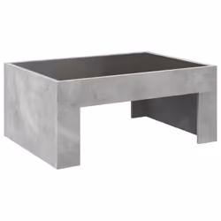 vidaXL Coffee Table with Infinity LED Hall Tea End Table Side Table Sonoma Oak - concrete grey, 70 x 50 x 30 cm - Additional view 7
