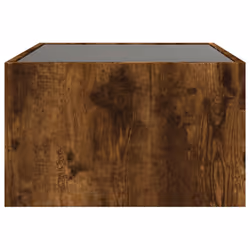 vidaXL Coffee Table with Infinity LED Hall Tea End Table Side Table Sonoma Oak - smoked oak, 70 x 50 x 30 cm - Additional view 6