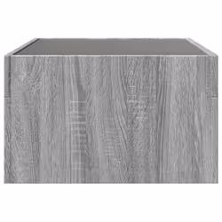 vidaXL Coffee Table with Infinity LED Hall Tea End Table Side Table Sonoma Oak - grey sonoma, 70 x 50 x 30 cm - Additional view 6