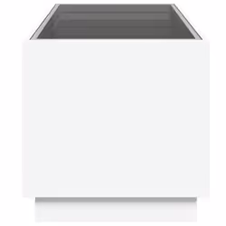 vidaXL Coffee Table with Infinity LED Hallway End Table Accent Side Table - white, 70 x 50 x 50 cm - Additional view 6