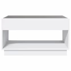 vidaXL Coffee Table with Infinity LED Hallway End Table Accent Side Table - white, 90 x 50 x 50 cm - Additional view 5