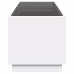 vidaXL Coffee Table with Infinity LED Hallway End Table Accent Side Table - white, 90 x 50 x 50 cm - Additional view 6