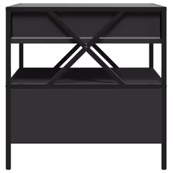 vidaXL Coffee Table with Infinity LED Hallway Accent End Table Side Table - black, 50 x 50 x 51 cm - Additional view 7