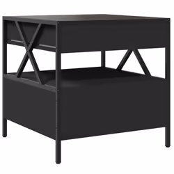 vidaXL Coffee Table with Infinity LED Hallway Accent End Table Side Table - black, 50 x 50 x 51 cm - Additional view 8