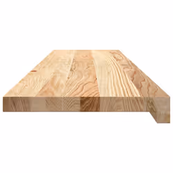 vidaXL Stair Treadss Step Mat Door Mat Tread Mat Untreated Solid Wood Oak - natural, 100 x 30 x 2 cm/ 4 pcs