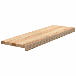 vidaXL Stair Treadss Step Mat Door Mat Tread Mat Untreated Solid Wood Oak - 80 x 25 x 2 cm/ 8 pcs