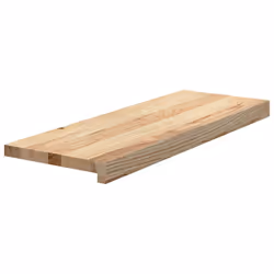 vidaXL Stair Treadss Step Mat Door Mat Tread Mat Untreated Solid Wood Oak - natural, 70 x 30 x 2 cm/ 8 pcs