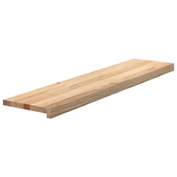 vidaXL Stair Treadss Step Mat Door Mat Tread Mat Untreated Solid Wood Oak - natural, 110 x 30 x 2 cm/ 8 pcs