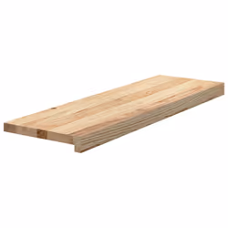 vidaXL Stair Treadss Step Mat Door Mat Tread Mat Untreated Solid Wood Oak - 80 x 25 x 2 cm/ 12 pcs