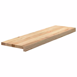 vidaXL Stair Treadss Step Mat Door Mat Tread Mat Untreated Solid Wood Oak - 90 x 25 x 2 cm/ 12 pcs