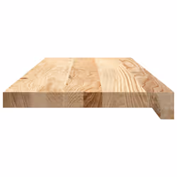 vidaXL Stair Treadss Step Mat Door Mat Tread Mat Untreated Solid Wood Oak - natural, 70 x 25 x 2 cm/ 16 pcs - Additional view 5
