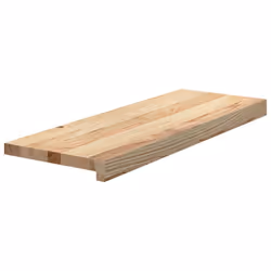 vidaXL Stair Treadss Step Mat Door Mat Tread Mat Untreated Solid Wood Oak - natural, 70 x 30 x 2 cm/ 16 pcs