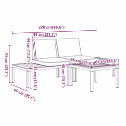 VidaXL 3283704 outdoor furniture set - Additional view 7