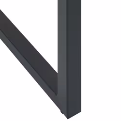 vidaXL Garden Bar Set Outdoor Bistro Set Bar Stool Black Powder-coated Steel - 200 x 99 x 110 cm/ 9 piece - Additional view 8