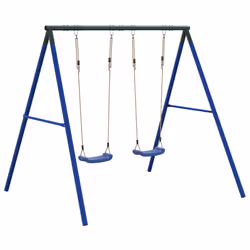 vidaXL Outdoor Swing Set with 2 Swings Garden Play Swing Seat Kids Swing Set - Additional view 4