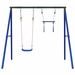 vidaXL Outdoor Swing Set with Swing and Trapeze Play Swing Kids Swing Set - Additional view 2