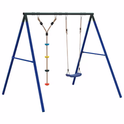 vidaXL Outdoor Swing Set with Swing and Disc Swing Play Swing Kids Swing Set - Additional view 4