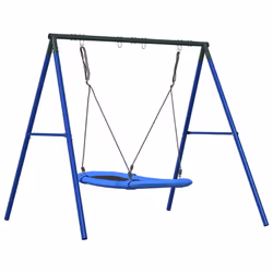 vidaXL Outdoor Swing Set with Nest Swing Garden Play Swing Seat Kids Swing Set