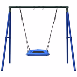 vidaXL Outdoor Swing Set with Nest Swing Garden Play Swing Seat Kids Swing Set