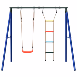 vidaXL Outdoor Swing Set with Swing and Ladder Play Swing Seat Kids Swing Set