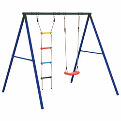 vidaXL Outdoor Swing Set with Swing and Ladder Play Swing Seat Kids Swing Set - Additional view 4