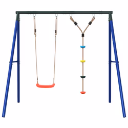 vidaXL Outdoor Swing Set with Swing and Disc Swing Play Swing Kids Swing Set
