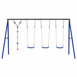 vidaXL Outdoor Swing Set with Swings and Disc Swing Play Swing Kids Swing Set - Additional view 2