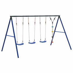 vidaXL Outdoor Swing Set with Swings and Disc Swing Play Swing Kids Swing Set - Additional view 4