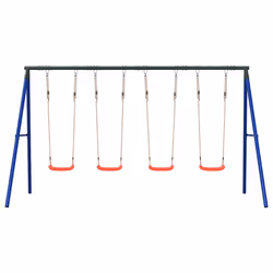 vidaXL Outdoor Swing Set with 4 Swings Garden Play Swing Seat Kids Swing Set - Additional view 2