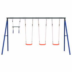vidaXL Outdoor Swing Set with Swings and Trapeze Play Swing Kids Swing Set - Additional view 2