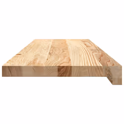 vidaXL Stair Treadss Step Mat Door Mat Tread Mat Untreated Solid Wood Oak - natural, 80 x 30 x 2 cm/ 2 pcs - Additional view 3