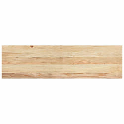 vidaXL Stair Treadss Step Mat Door Mat Tread Mat Untreated Solid Wood Oak - natural, 90 x 30 x 2 cm/ 2 pcs