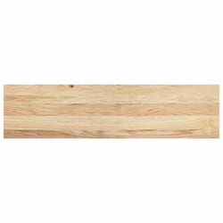 vidaXL Stair Treadss Step Mat Door Mat Tread Mat Untreated Solid Wood Oak - natural, 100 x 30 x 2 cm/ 2 pcs