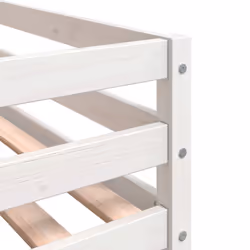 vidaXL Bunk Bed with Curtains Kids Twin Sleeper Blue 90x200 cm Solid Wood Pine - Additional view 10