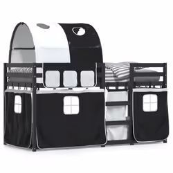 VidaXL 3284024, Wood, Black, 955 mm, 2055 mm, 1120 mm, 1 pc(s)