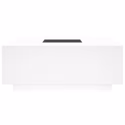 vidaXL Coffee Table with LED Hallway End Table Side Table Engineered Wood - white, 100 x 100 x 40 cm - Additional view 5